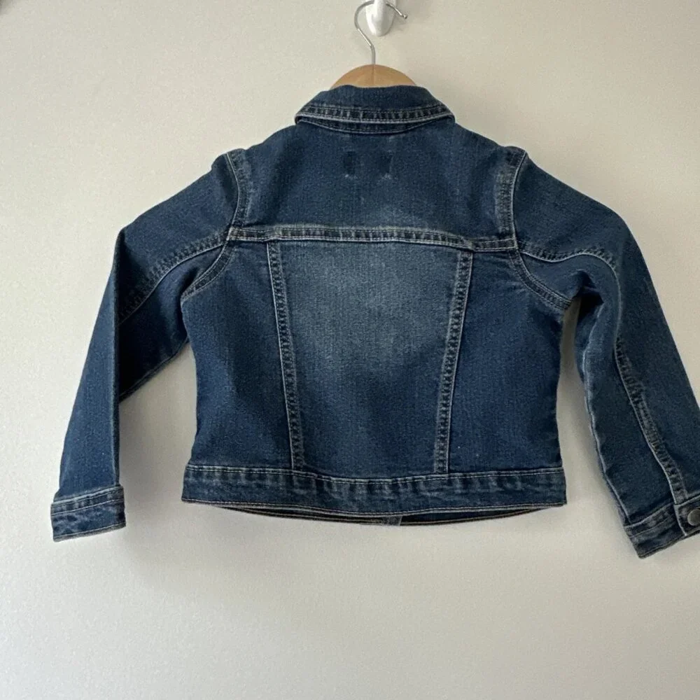 The Children’s Place Blue Denim Jacket, Size 5T Snap‎ Closure